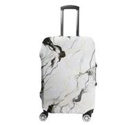 JUZGTSIT Marble Print (XL(30-32inch),Black White) Elastic Luggage Cover Suitcase Covers Protector