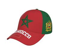 JUZGTSIT Morocco Flag Moroccan Lions Baseball Cap 3D Full Print Adult Unisex Adjustable Hat Soccer Patriotic Caps