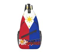 JUZGTSIT Philippines Flag Crossbody Bag Philippines Shoulder Bag Backpack Filipinos Sling Bag Chest Casual Daypack for Outdoor