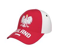 JUZGTSIT Poland Flag Cool Polish Baseball Cap 3D Full Print Adult Unisex Adjustable Hat Soccer Patriotic Caps