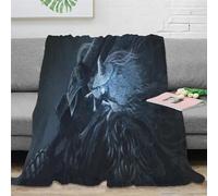 JUZGTSIT Ranni The Witch Warm And Plush 3D Bed Blankets Game Ring for The Entire Family Luxuriously Soft Flannel 50x60inch