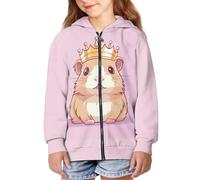 JUZGTSIT Toddler Girls Zip Up Hoodie Sweatshirt Fall Jacket Outfits Kids Youth Hoodies 4-16 Years 0 Guinea Pig King Teenage Zipper Hoodies
