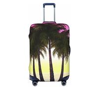 JUZGTSIT Tropical Palm Tree for Thicken Baggage Fit 18-32 Inch Black, S Elastic Luggage Cover Suitcase Covers Protector