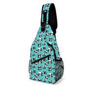 JUZGTSIT Unisex Panda Sling Backpack Crossbody Shoulder Chest Bag Daypack Bags For Men Women