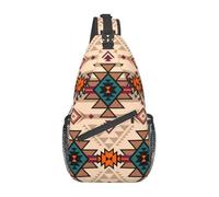 JUZGTSIT Unisex Retro Tribal Aztec Sling Backpack Crossbody Shoulder Chest Bag Daypack Bags For Men Women