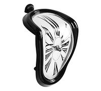 JuZi Store Melting Clock Quartz Clocks, Surreal Salvador Dali Style Distorted Wall Clocks, For Shelf Desk In Living Room Bedroom Office