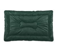 JUZIHAI Hunter Green Dog Bed Mat Cat Crate Pad with Non-Slip Bottom Washable Soft Pet Kennel Beds for Small Medium Large Dogs, 36"x24"