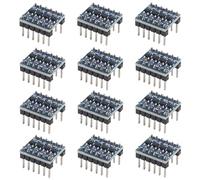 JUZITAO 12pcs 4 Channels IIC I2C Logic Level Converter PRE-SOLDERED Bi-Directional Module 3.3V to 5V 4 Channels Shifter for Raspberry Pi and Other Microcontrollers