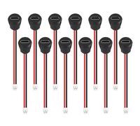 JUZITAO 15PCS Type-C Female Chassis Connector 2P USB C Jack Female Charging Port Waterproof 3A High Current Port USB-C Charger Plug -Black Round with Port