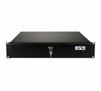 Jv Case Metal Rack Drawer 2U Lockable Cabinet Flightcase Network