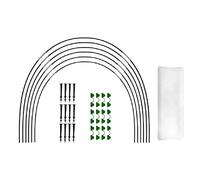 Jvareaty 2.5 x 6 m Greenhouse Hoop Set Garden Insect Net Set for Plants, Flowers, Birds, Animal Protection Net, Garden Netting