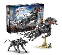JVAVNE 2 In 1 Vemon Animals Building Blocks Set, Creative Mutant Horse Dog Alien Action Figure Toy Building Model Kit 998PCS, Moc Compatible Leg Toy Horror Theme Party Gift for Adults Boys Fans