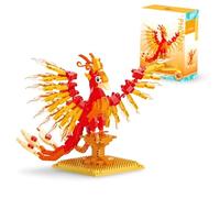 JVAVNE Magic Flame Phoenix Building Block Set, 529 PCS Harry Magic World Petter Phoenix Building Models Kits, MOC Animal Bird Creature Model Toys, Gifts for Adults and Kids