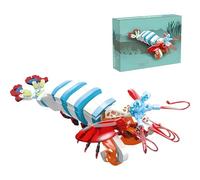 JVAVNE Marine Animal Building Blocks Set, 429 PCS Ocean Mantis Shrimp Building Kit, Animals Botanical Collection Bricks Toys Model, Gifts for Adult and Kids