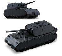 JVAVNE Military Tank Building Blocks Kits, 2416 PCS VIII Maus Tank Building Set, Army Tanks Bricks Toy, WW2 Germany Military Vehicle Model Toys, Gifts for Adults
