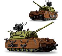 JVAVNE Military Tank Building Blocks Kits, 3339 PCS Maus Heavy Duty Tank Building Set, Army Tanks Bricks Toy, WW2 Military Vehicle Model, Gifts for Adults and Fans