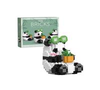 JVAVNE Panda with Bamboo Pot Mini Building Blocks Set, Panda Cute Animals Mini Building Toy Bricks Kit, Panda Micro Building Blocks Set for Adults Children Boys Girls, Creative Decor Gift Idea, 348PCS