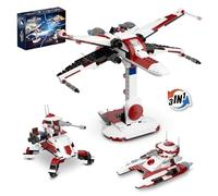 JVAVNE Space Wars Building Blocks Set, 3 in 1 Buildable Space Wing Fighter, Galactic Battle Tank, Anti Vehicle Cannon, Great Birthday Gift Toys for Star Fans Boys and Adults, 314 PCS