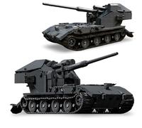 JVAVNE Tank Building Blocks Kits, 2036 PCS E-100 WT Weapon Transport Vehicle Building Set, WW2 Military Vehicle Bricks Model Toys, Gifts for Adults and Military Fans