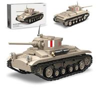JVAVNE Valentine.I Tank Building Block Kits, 1:35 Army Heavy Tank Building Blocks Set, WW2 Germany Military Toys Brick Model, Gifts for Military Fans, 389 PCS
