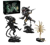 JVAVNE Xenomorph Building Blocks Set, 936 PCS Xenomorph Predator Facehugger Building Set, STEM Horror Action Figure Bricks Model, Horror Gifts for Fans and Adults