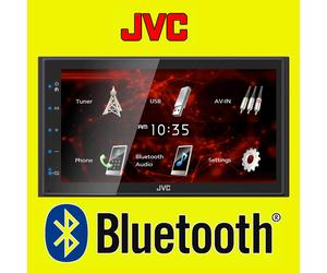 JVC 6.8" Bluetooth Car Android Mirroring Stereo Double DIN Monitor KW-M180BT NEW