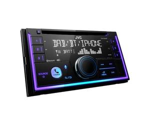 JVC Car Radio 2DIN, CD, USB, iPod, Bluetooth, Dab+, KW-DB95BT Black