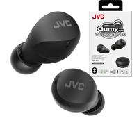 JVC Compact and Lightweight Gumy Mini True Wireless Earbuds Headphones, Long Battery Life (up to 23 Hours), Sound with Neodymium Magnet Driver, Water Resistance (IPX4) - HAA6TB (Black)