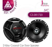 JVC 500W TOTAL 2-WAY 6.5 INCH 16cm CAR VAN DOOR/SHELF COAXIAL SPEAKERS + GRILLS