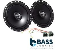 JVC CS J1720X 17 cm 2-Way Speaker 300Watt Peugeot 206 from 1998 for FRONT DOORS