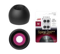 JVC EPFX10 Spiral Dot Earpieces - Set of (4) Ear Tips, Sizes Small Through Large, Fits Many JVC Models (Medium)