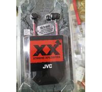 JVC EXTREME XPLOSIVES HA-FX1X STEREO HEADPHONES DEEP BASS, BLACK WITH CARRY CASE