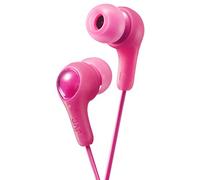 JVC Gumy in Ear Earbud Headphones, Powerful Sound, Comfortable and Secure Fit, Silicone Ear Pieces S/M/L - HAFX7P Pink, 1 Count (Pack of 1)