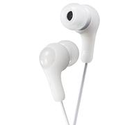 JVC Gumy in Ear Earbud Headphones, Powerful Sound, Comfortable and Secure Fit, Silicone Ear Pieces S/M/L - HAFX7W White