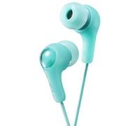 JVC Gumy In Ear Earbud Headphones, Powerful Sound, Comfortable and Secure Fit, Silicone Ear Pieces S/M/L - HAFX7G (Green)