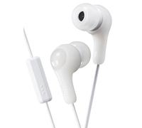 JVC Gumy Plus In Ear Headphones Earphones with Bass Boost and Comfortable Earbuds, White