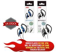 JVC HA-EB75 In-Ear Sweat Resistant Sports Headphones with Adjustable Clip