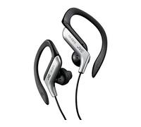 JVC HA-EB75 In-Ear Sweat Resistant Sports Headphones with Adjustable Clip - Silver