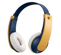 JVC Wireless Tiny Phone Headphones Yellow Blue HA-KD10W