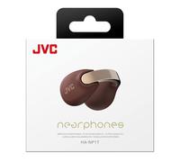 JVC HA-NP1T-T Wireless Open Ear Headphones, Up to 24h Battery, Lightweight, Waterproof IPX4, Touch Control - Brown