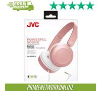 JVC HA-S31M Wired Over-Ear Headphones with Microphone - Dusty Pink ⭐⭐⭐⭐⭐