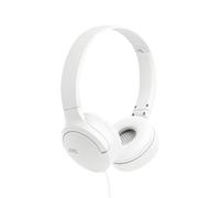 JVC HA-S33UC-W USB-C On-Ear Headphones Soft Earpads Foldable with Microphone & 3 Button Remote Single Sided Cable - White