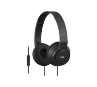JVC HA-SR185-B-E Lightweight Powerful Bass Headphones with Remote & Mic- Black