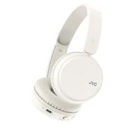 JVC HA-Z37W-W Wireless Bluetooth On Ear Headphones, 35 hours of wireless listening time, Soft ear-pads for a secure and comfortable fit, Bass boost function for dynamic bass sound (on/off) (White)