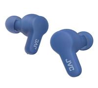 JVC HA-Z77T-A Gumy True Wireless Bluetooth Earbuds, Maximum 24 hours of playtime, Quick Charge, Single ear use, IPX4 water & sweat resistant, Compact charging case (Blue)