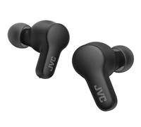 JVC HA-Z77T-B Gumy True Wireless Bluetooth Earbuds, Maximum 24 hours of playtime, Quick Charge, Single ear use, IPX4 water & sweat resistant, Compact charging case (Black)