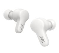 JVC HA-Z77T-W Gumy True Wireless Bluetooth Earbuds, Maximum 24 hours of playtime, Quick Charge, Single ear use, IPX4 water & sweat resistant, Compact charging case (White)