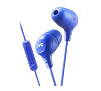 JVC HAFX38MA Marshmallow Custom Fit In-Ear Headphone with Remote and Microphone - Blue