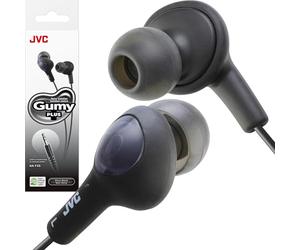 JVC HAFX5B Gumy Plus Inner Ear Headphones -Black