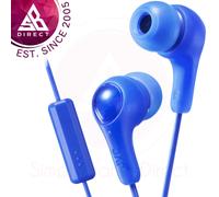 JVC HAFX7MAN Gumy Plus In Ear Headphones with Mic & Remote - Blue